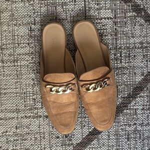 Sun + Stone Tan Chain Detail Mules